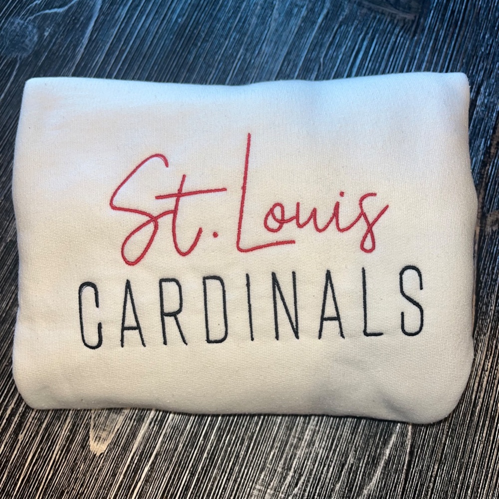 Embroidered St. Louis Cardinals Graphic Crewneck